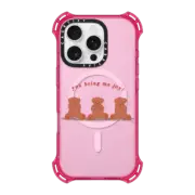 iPhone 16 Pro Bounce Case MagSafe Compatible Joyful Bear Friends