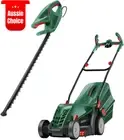 Garden Kit Corded Lawn Mower 1400W Plus 450W Hedge Trimmer Grass Cutting Tool