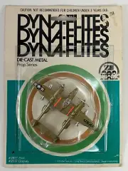 NIB ~ DYNA-FLITES Zee Toys 1976 ~ Vintage Die-cast Airplane Toy ~ P-38 Lightning