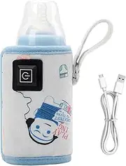 Portable Bottle Warmer, Baby Milk Warmer, Insulated Bag Bottle Cover Warmer | Feeding Bottle Warmers Rechargeable, Portable USB Milk Warmer Thermal Bag, Travel Accessories