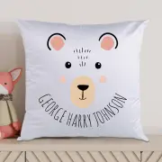 Cuddly Bear Personalised Kids Cushion