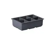Silicone King Ice Cube Tray, 6 Cup (Charcoal)