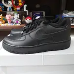 NIKE AIR FORCE 1 07 LE BLACK 全黑 鐵牌 315122-001 CW2288-001