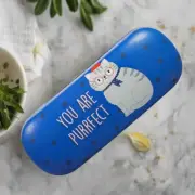 Sass & Belle Blue Cat Hard Glasses Case Sunglasses Reading Novelty Travel Gift