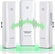 Wireless Bridge Point to Point/Multipoint 3 Pack, 5.8GHz Outdoor Wireless Bridge to Provide Network Communication for Shop, Barn, Garage Building, 3KM Long Distance Pre-configured Set. (3KM 3-Pack)