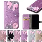 For Samsung A53 A33 A52 A51 A21s Glitter Magnetic Flip Leather Wallet Case Cover
