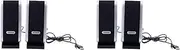 2X New 120W USB Power Desktop Computer Notebook Audio Speaker 3.5Mm Earphone Jack