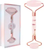 Jade Roller - Natural Pink Facial Roller, Redness Reducing Massager for Face, Ey