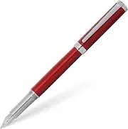 [Sheaffer] Intensity Engraved Trim Fine Fountain Pen, Red Lacquer/Chrome