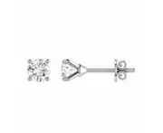 Diamond Stud Earrings with 0.06ct Diamonds in 9K White Gold - 9WCE06