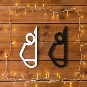 50 Pack Outdoor String Light Clips Slide & Hook Design Weather Plastic For