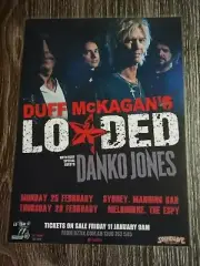 DUFF MCKAGAN - Australia 2013 Tour Poster - GUNS N ROSES Laminated Tour Poster