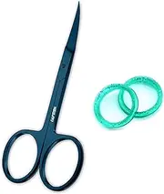 Nail Scissors Toenail Scissors Mustache Face Nose Ears Hair Care Beauty Cuticle Scissors Manicure Pedicure Sharp Curved Blades Professional Scissors for Men Women 3.7