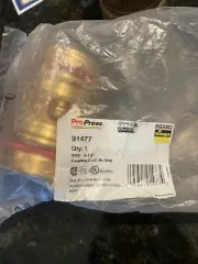 91477 VIEGA XL PROPRESS BRONZE 2-1/2" CXC NO STOP COUPLING **NOT XLC** READ DESC