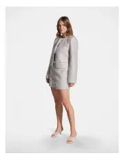 [Decjuba] Maria Boucle Sequin Short in Silver Metallic