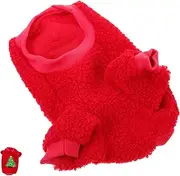 GANAZONO Adorable Christmas Pet Clothes for Dogs Comfortable Skin Friendly Fleece Costume for Holiday Parties Christmas Tree Design