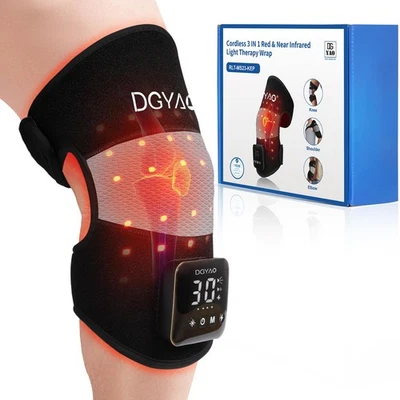 Red Light Therapy for Knee, 660nm & 850nm Red Infrared Light Therapy with Cor...