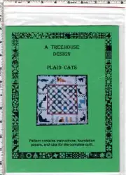 "Plaid Cats" ©1996 A Treehouse Design Mary Jane Ferguson Quilting Pattern Pack