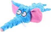 WOONEKY Pet Elephant Leather Large Chew Chewers Dog Pet Small Plush Squeaky Interactive Plush
