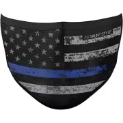 Grunt Style Blue Line Premium Reusable Face Mask