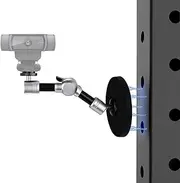 Webcam Magnet Mount, 18cm Foldable Mount Suction Cup Holder Compatible with Logitech C920s StreamCam Brio C925e C922x C930e C930 C920 C615 Webcams