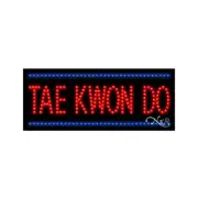 NEW "TAE KWON DO" BORDER 27x11 SOLID & ANIMATED LED SIGN w/CUSTOM OPTIONS 20635