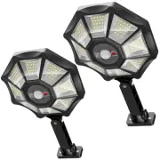 Solar Lights Outdoor Waterproof, 360° Wide Angle Solar Flood Lights Outdoor D...