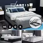 Artiss Bed Frame Queen Double King Single Size Gas Lift Base With Storage NINO
