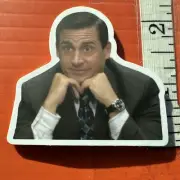 Michael Scott Tell Me More Sticker The Office