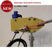LS-20 14-54MHz 200W Telescopic Shortwave Antenna w/ Base f/ Fishing Rod Antenna