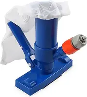 Labymos Pool Vacuum Jet Underwater Cleaner Brush with Clip Handle Drawstring Bag Removes Corners Debris Ideal Cleaning Tools for Above Ground Inflatable Pool Spa Hot Tub Pond Waterfall