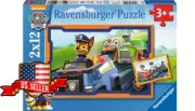 NEW & SEALED Ravensburger 07591 PAW Patrol In Action 2x12 Pc Jigsaw Puzzles