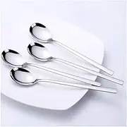 Tablespoons Long Handle Spoon Set, Set of 4, Stainless Steel Coffee Spoon, 21.5 Cm 8.4 Inch Long Handle Stirring Spoon Serving Spoon