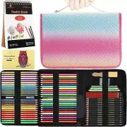 78pcs Drawing Kit Sketching Set Art Supplies with 3-Color Sketchbook Colorful Po