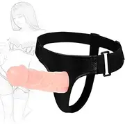 QRTBHOP BDSM Strap on Dildo Strap on Dildos Hollow Hollow Penis Extender Penis Extension Dildo Penis SM Erotic Sex Toys For Women And Men Couples Lesbians