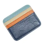 Genuine Leather ID Pocket Bank Credit Card Case Thin Card Wallet Cash Card