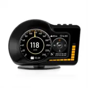 LCD Digital Car Head Up Display HUD Gauge Smart Speed Meter Tired Warning Alarm (for: Honda Civic)