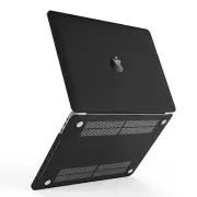 Crystal/Black Rubberized Laptop Case Cover for Macbook Pro Air 11"12"13"15"