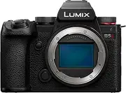 Panasonic LUMIX S5II Mirrorless Camera, 24.2MP Full Frame with Phase Hybrid AF, New Active I.S. Technology, Unlimited 4:2:2 10-bit Recording - DC-S5M2BODY Black