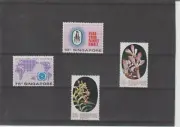 Singapur Flores Valores del año 1974-76 (GF-918)