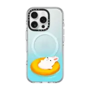 iPhone 16 Pro Clear Case MagSafe Compatible Chill Bunny