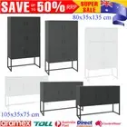 Highboard Cabinet Shelf/Sideboard Side Cupboard Steel Home Storage Organiser