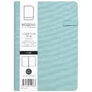 Modena A6 Linen Plain Notebook Teal