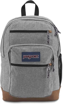 Cool Laptop Backpack 15" Sleeve 2-Compartment Ergonomic Straps Grey Letterman