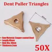 50 PCS Triangle Dent Pulling Ring Washer Spot Welder Soldering Panel Puller 10mm