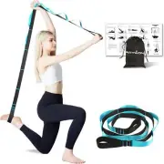RAYLON Stretching Strap Yoga Strap For Physical Therapy, 10 Loops 1.6 W X 6.5 L