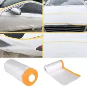 Masking Plastic Car Clear Paint Plastic Protective Roll Film Sheet Cover New