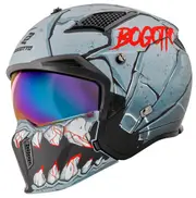 Bogotto Radic Onix Helmet, black-grey, Size S for Men Black Grey