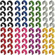 Yuauy 10 PCs in Each 8 Colors C-Clips Clamps Metal U-Clips Buckle Brake Cable derailleur Shifter Cable Guides Gear Cable Housing Hose Aluminum Alloy MTB BMX Mountain Bike Bicycles