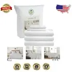 1500 Thread Count Egyptian Cotton Split King Sheets - Luxury Sateen Bed Set